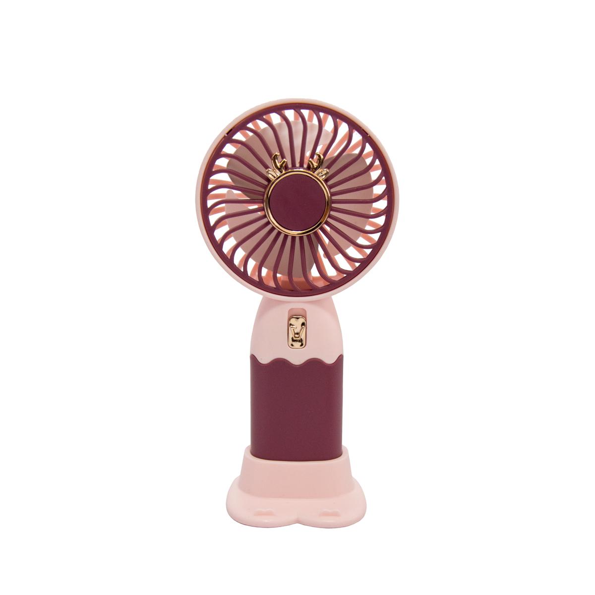 Вентилятор ручной на аккумуляторе MiniFan ZB-088C Burgundy USB (1010619-Burgundy)