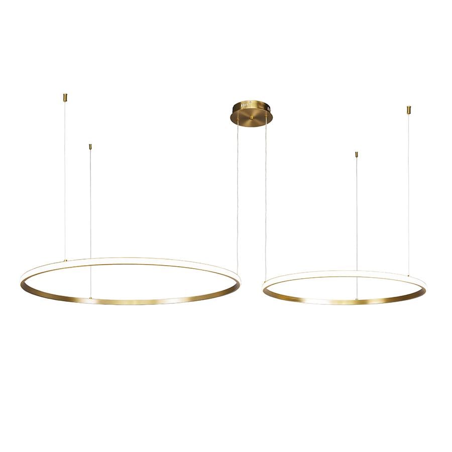 Люстра подвесная светодиодная кольца Levistella 7529833-2B 600/800 Бронза 