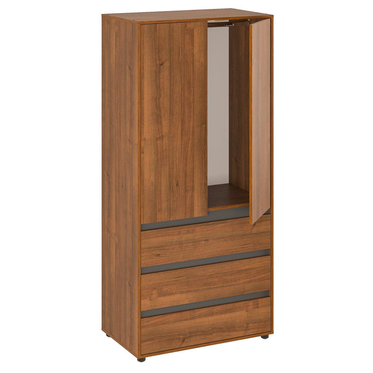 Шкаф Компанит 27 90х53х195 см Орех экко (24858049)