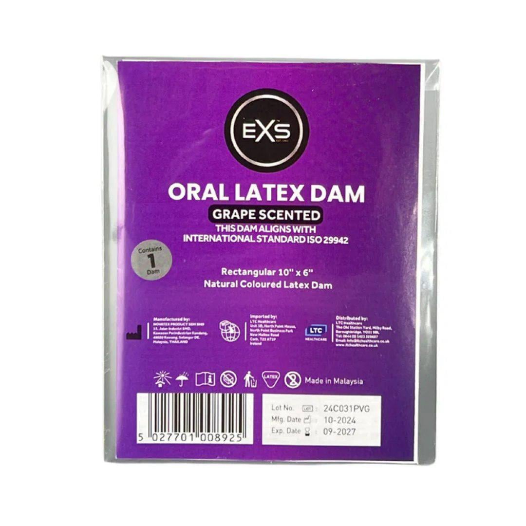 Латексна серветка для орального сексу EXS Oral Latex Dam Grape Scented 1 шт. (BLS08925)