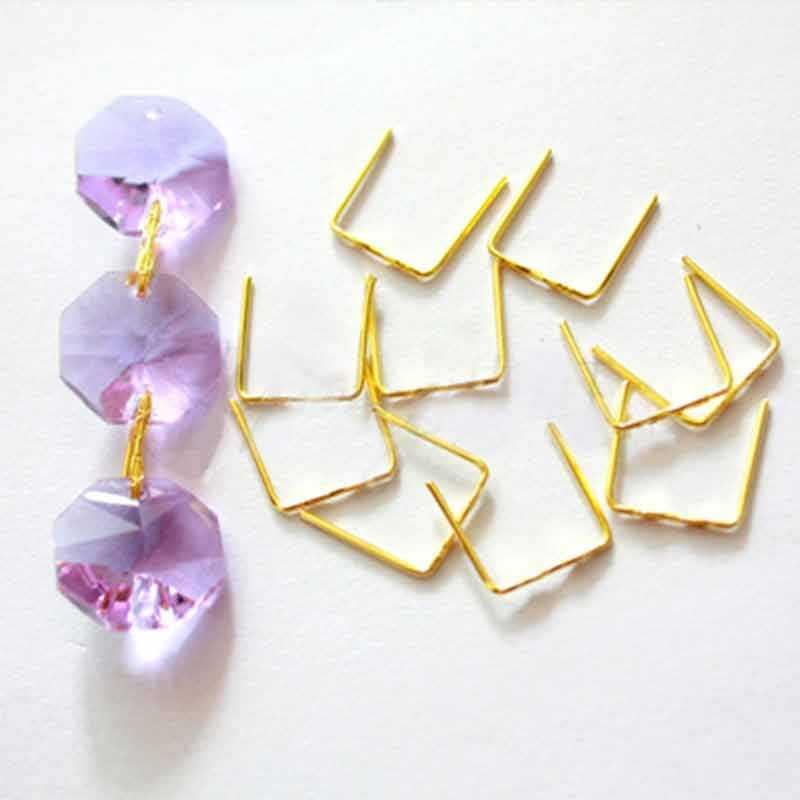 Скоба П-образная 14 мм 10 шт. Золото - фото 3 Скоба П-образная 14 мм 10 шт. Золото - фото 3