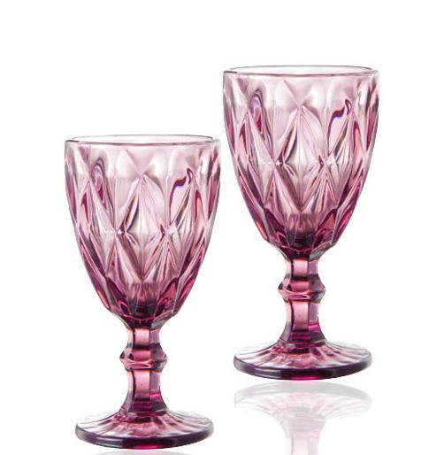 Набір келихів для вина Elodia Грані 320 мл 6 шт. Рожевий (ST-9457-PU) - фото 1 Набір келихів для вина Elodia Грані 320 мл 6 шт. Рожевий (ST-9457-PU) - фото 1