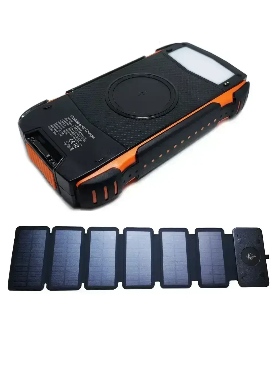 Повербанк 30000 mAh с 6 магнитными солнечными панелями/беспроводной зарядкой (1867460408)