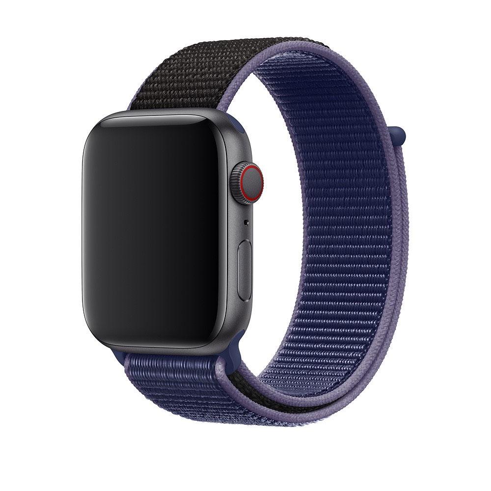 Ремінець для Apple Watch 42/44 vv Nylon Sport Loop Midnight Blue (45111-0616) - фото 1