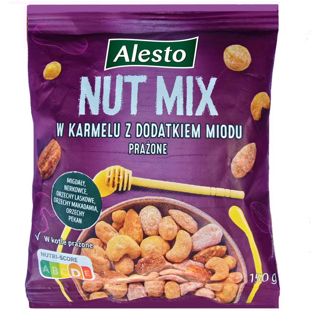 Горіхи Alesto Nut MIX w суміш в карамелі з медом 150 г (2590016597)