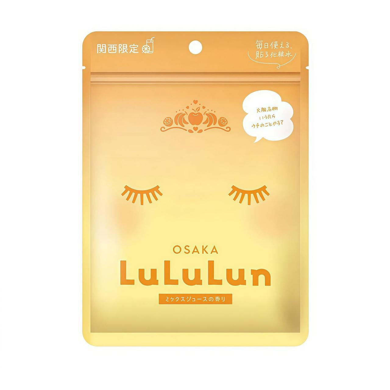 Маска освежающая LuLuLun Face Mask Osaka Mixed Juice с фруктовым миксом 7 шт. (2733567302)