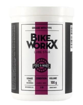 Смазка густая BikeWorkX Lube Star White банка 1 кг (LUBEW/1)