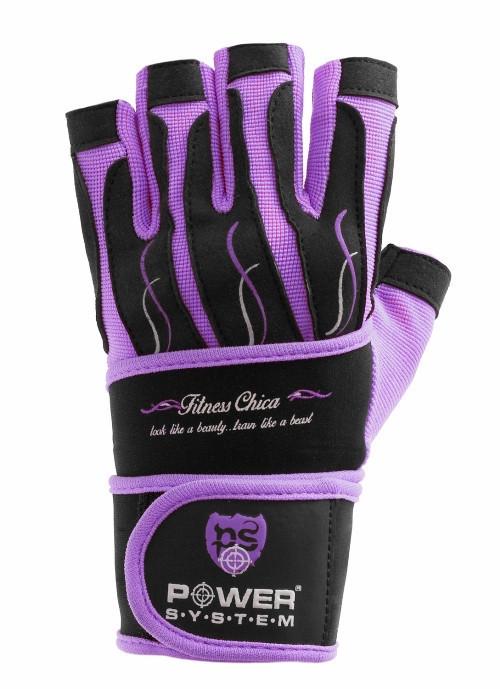 Перчатки для фитнеса и тяжелой атлетики женские Power System Fitness Chica PS-2710 M Purple
