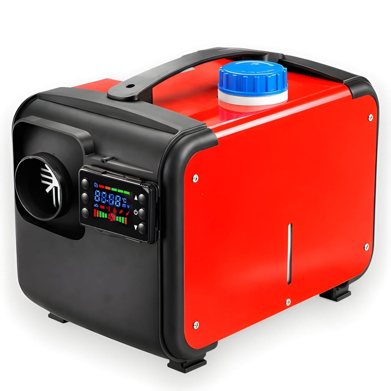 Обогреватель дизельный для автомобиля Vorfal 8 кВт LCD 12 В 230 В Красный