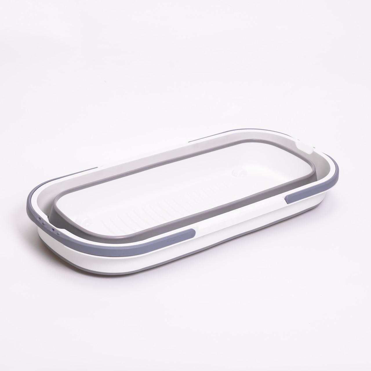 Ведро-таз складное из пластика с силиконовыми вставками HP-35015-2 (A-035208) - фото 7 Ведро-таз складное из пластика с силиконовыми вставками HP-35015-2 (A-035208) - фото 7