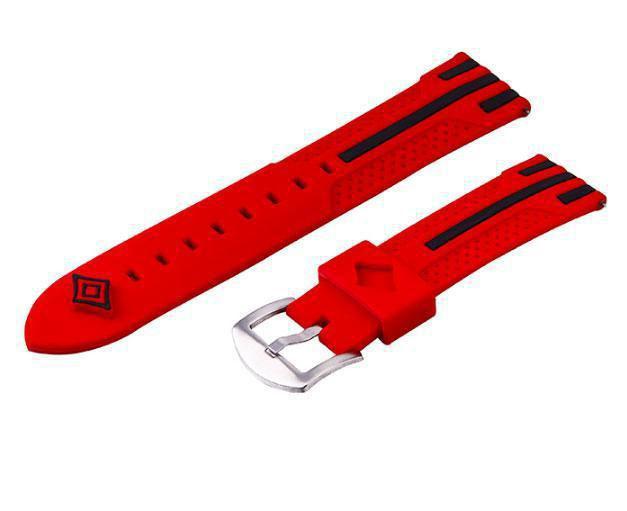 Силиконовый ремешок Primo Dart для часов Motorola Moto 360 2nd gen 46 мм Red/Black (719879495)