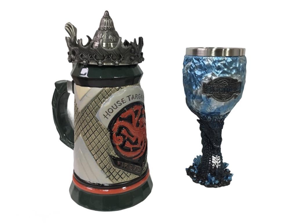 Подарунковий набір гуртка House Targaryen Fire And Blood Гра Престолів і келих 650/200 мл