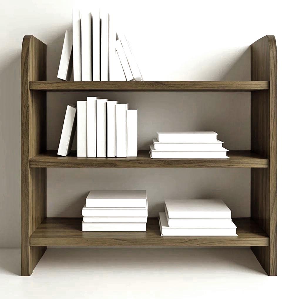 Полка книжная настольная из дерева Ранболи Палисандр (КПА-017502)