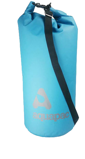 Гермомешок водонепроницаемый AQUAPAC 738 TrailProof Drybag с плечевым ремнем 70 л Blue