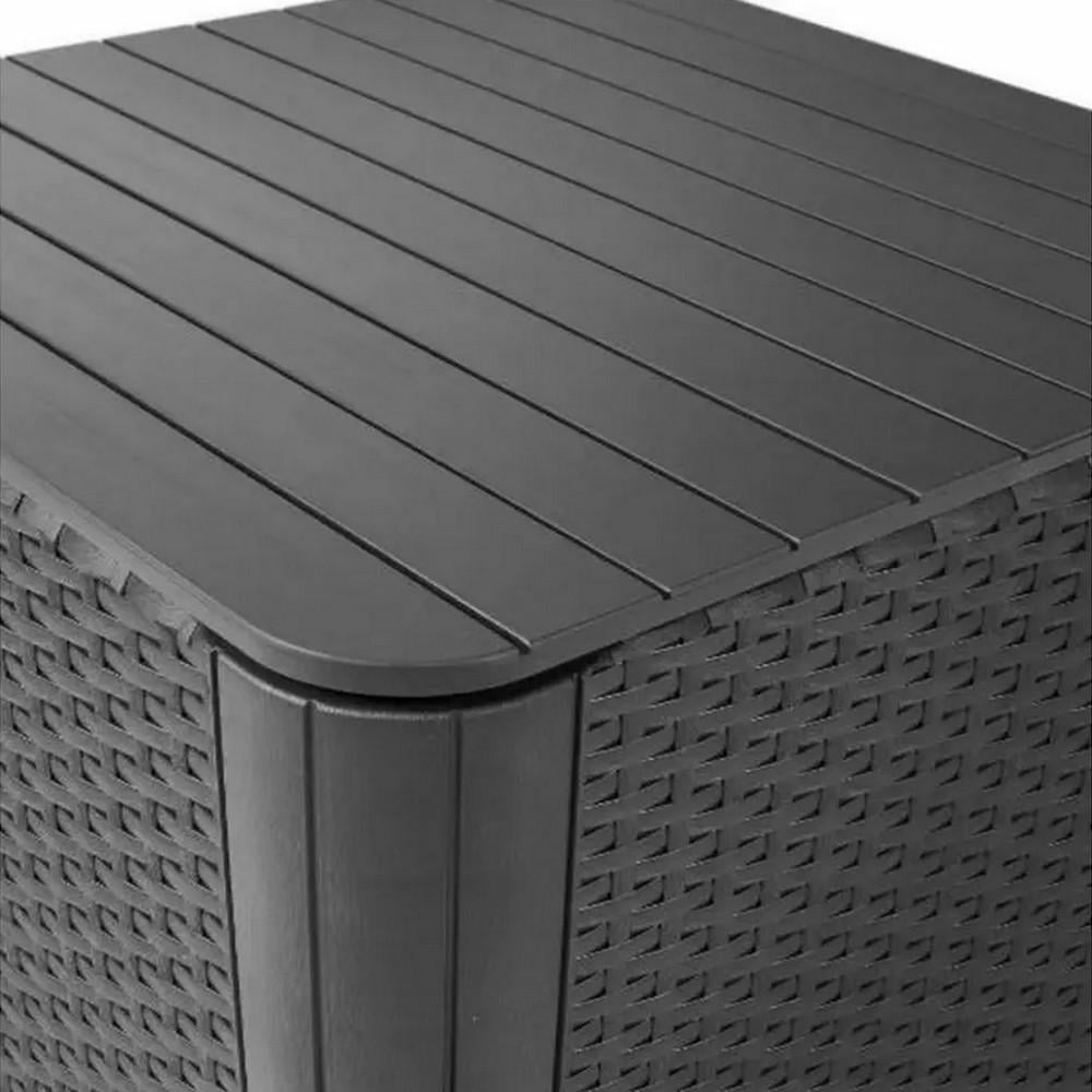 Стол-ящик садовый Keter Luzon Plus Графитовый (241664) - фото 5