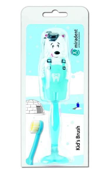 Зубная щетка детская Miradent Kids Brush Белый медвежонок от 4 лет (1900)