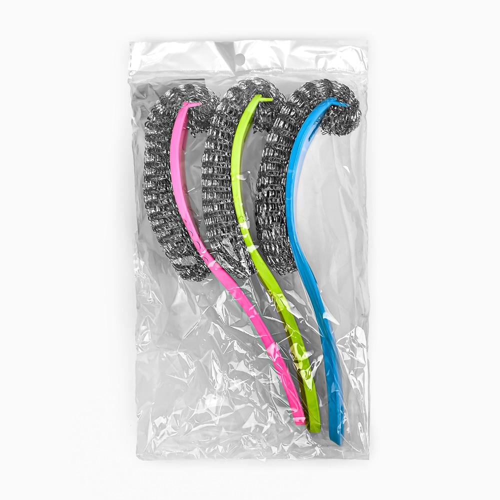 Щетка-мочалка для посуды с ручкой R89424 3 шт. Щетка-мочалка для посуды с ручкой R89424 3 шт.