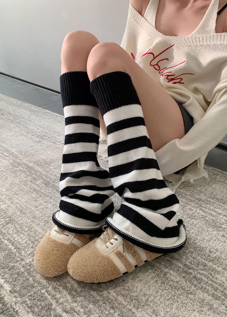 Гетри клеш смуги One size Чорний/Білий (56550)