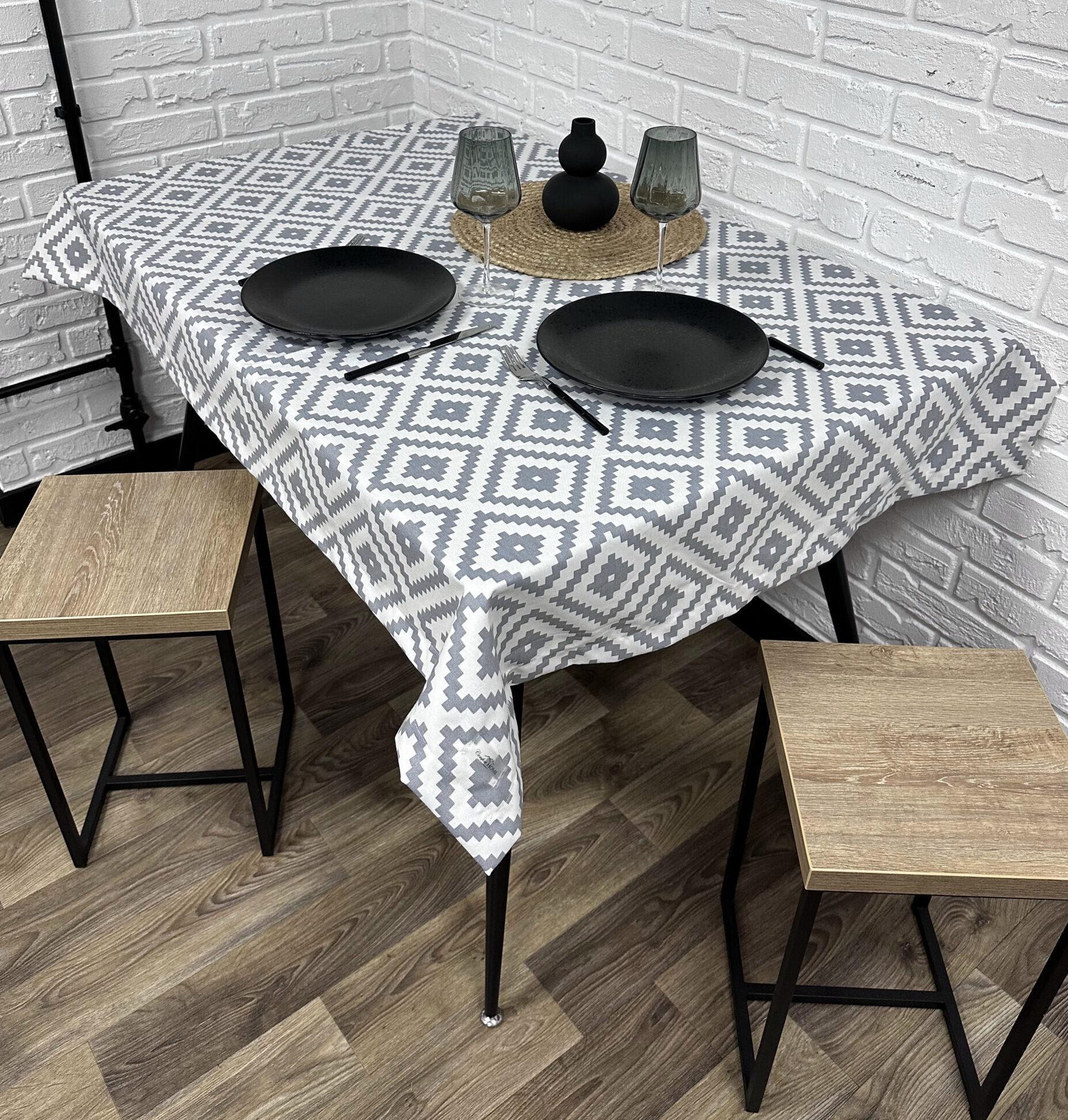 Скатерть Comfort Home Facets водоотталкивающая с тефлоновым покрытием 140x180 см