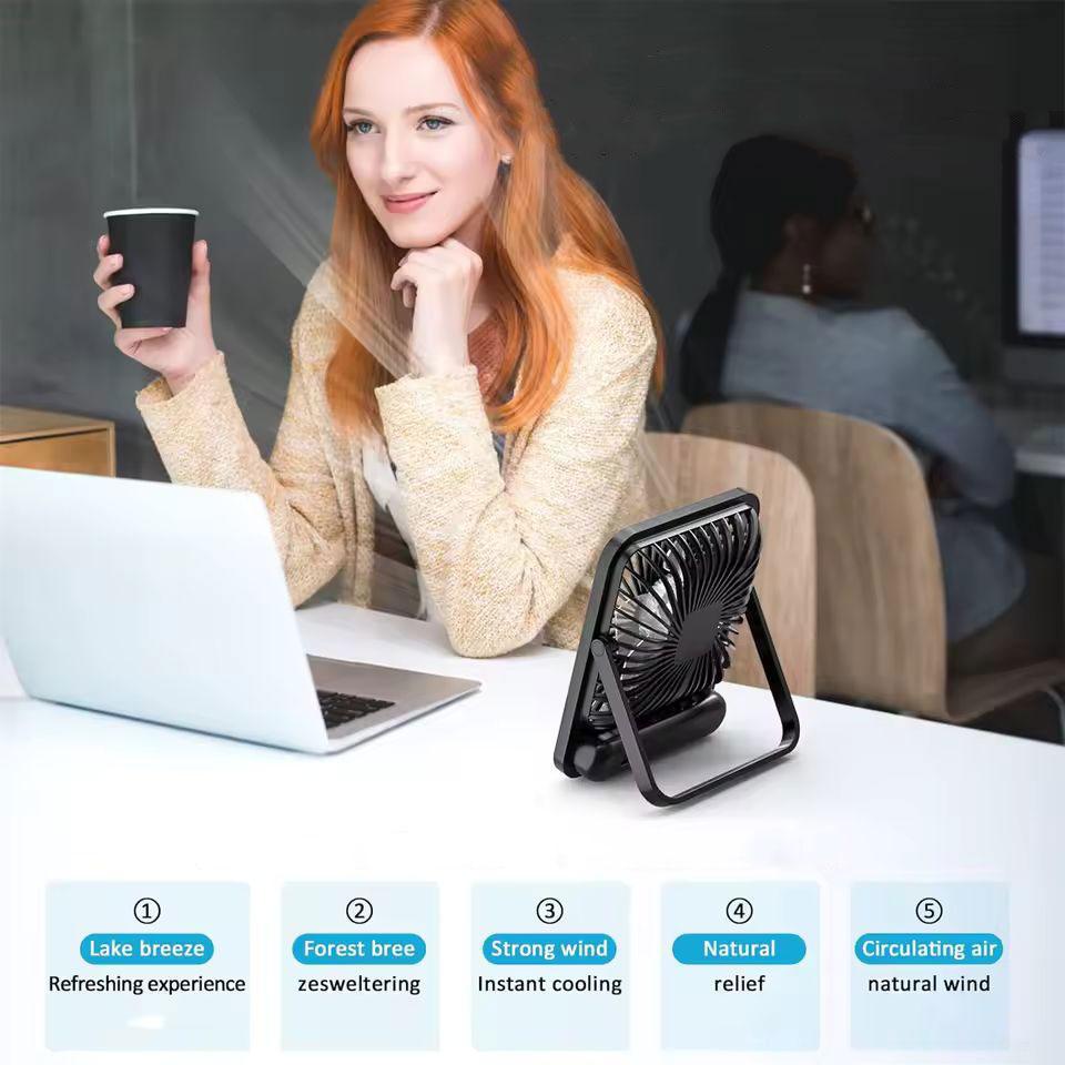 Вентилятор настольный беспроводной с дисплеем 5 скоростей Черный (2637056100) - фото 2 Вентилятор настольный беспроводной с дисплеем 5 скоростей Черный (2637056100) - фото 2