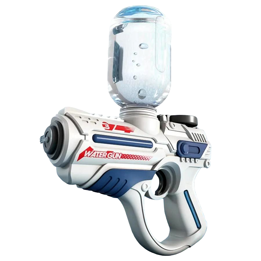 Пистолет водный детский Water Gun Space на аккумуляторе 200 мл Бело-синий (82965555)