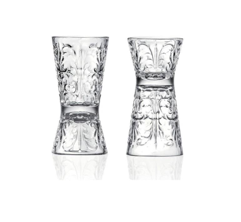 Рюмка двухсторонняя RCR Tattoo стекло 60-30 мл 6 шт. Прозрачный Рюмка двухсторонняя RCR Tattoo стекло 60-30 мл 6 шт. Прозрачный