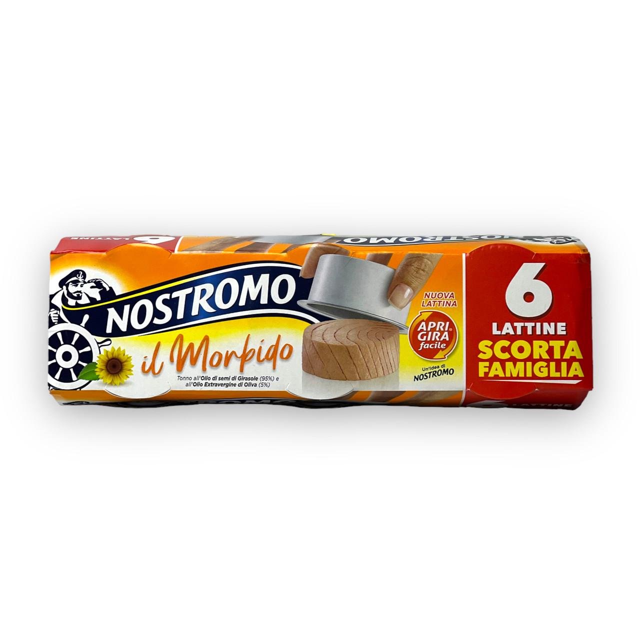 Тунець NOSTROMO il morbido в соняшниковій+оливковій олії 6x65 г (1983433776)