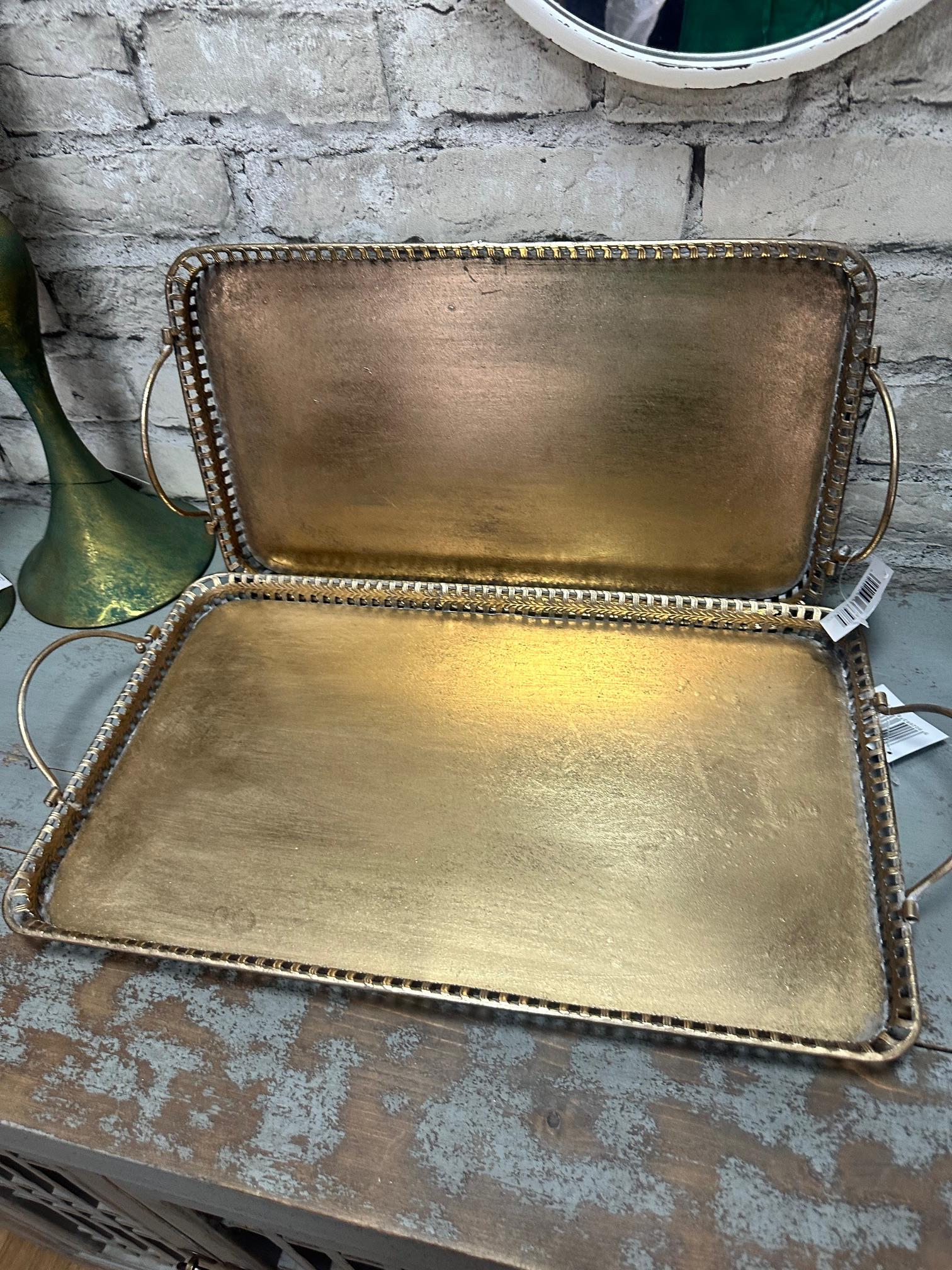 Набір таць декоративних 2 шт. 7x61x32,5/7x55x27 см (166648) - фото 4 Набір таць декоративних 2 шт. 7x61x32,5/7x55x27 см (166648) - фото 4