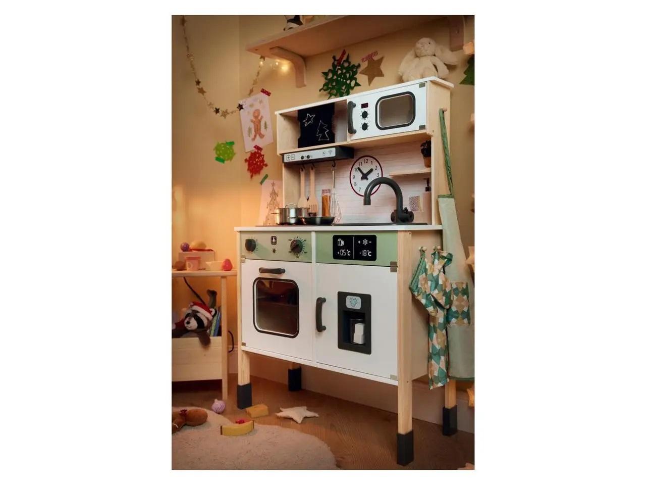 Игрушечная деревянная кухня со светом звуками и посудой (id_1218) - фото 4 Игрушечная деревянная кухня со светом звуками и посудой (id_1218) - фото 4