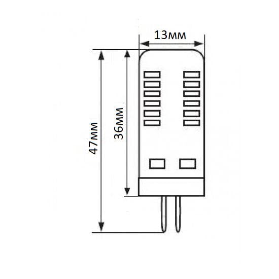 Лампа светодиодная капсульная 5 W G4 12 V 3000К (17908367) - фото 9