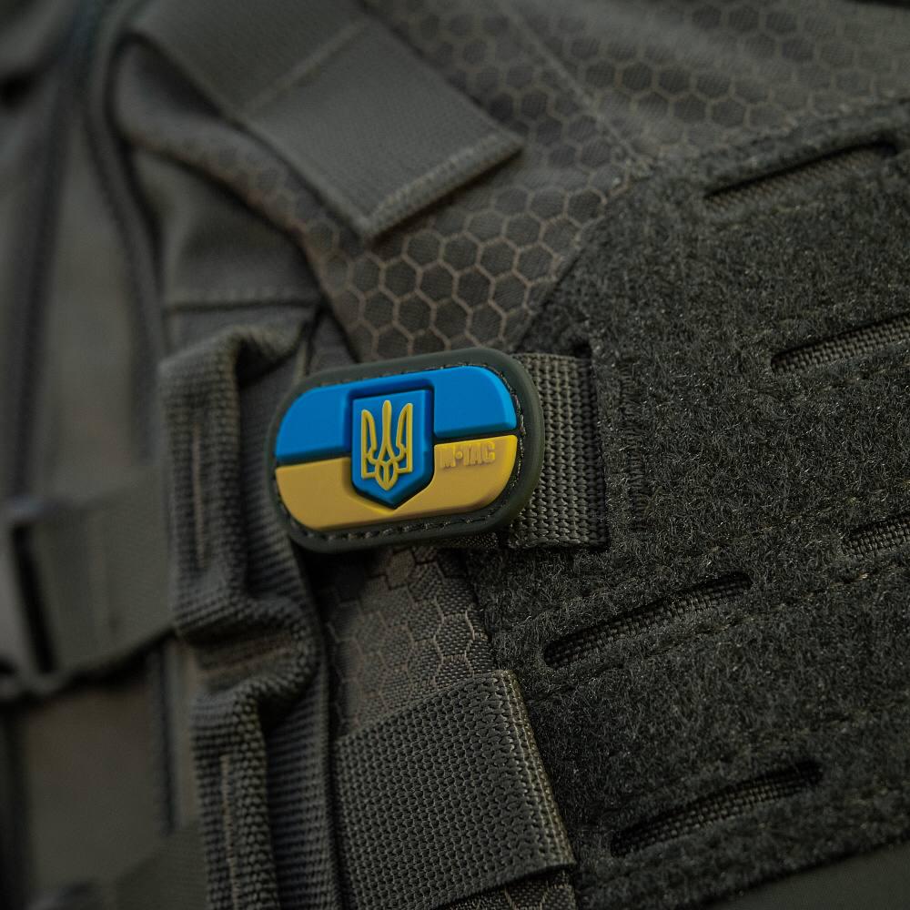 Шеврон на липучке Molle Patch Флаг Украины с гербом PVC Full Color/Ranger green - фото 12