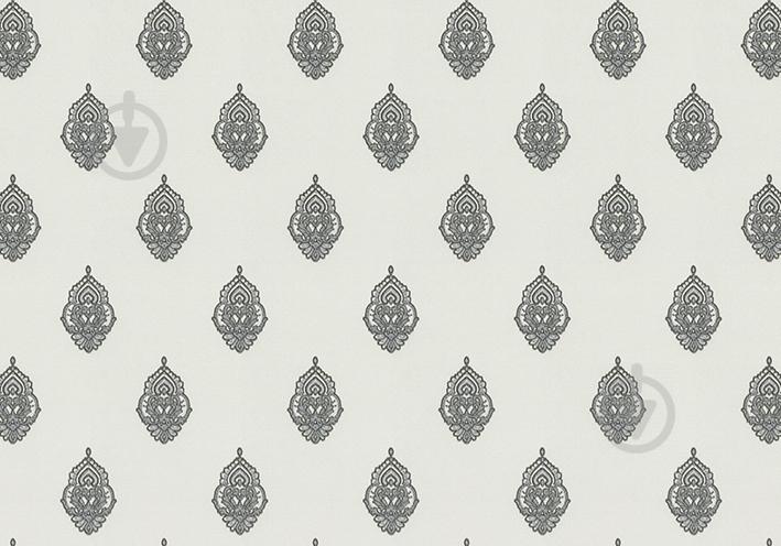 Обои Lanita виниловые на флизелиновой основе Империал узор VIP 5-0460 серо-бело-черный (1,06х10,05м.)