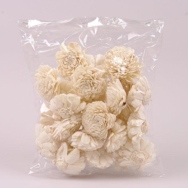 Сухоцвет Flora цветочек Sola Beli 8 см 25 шт. (69860)