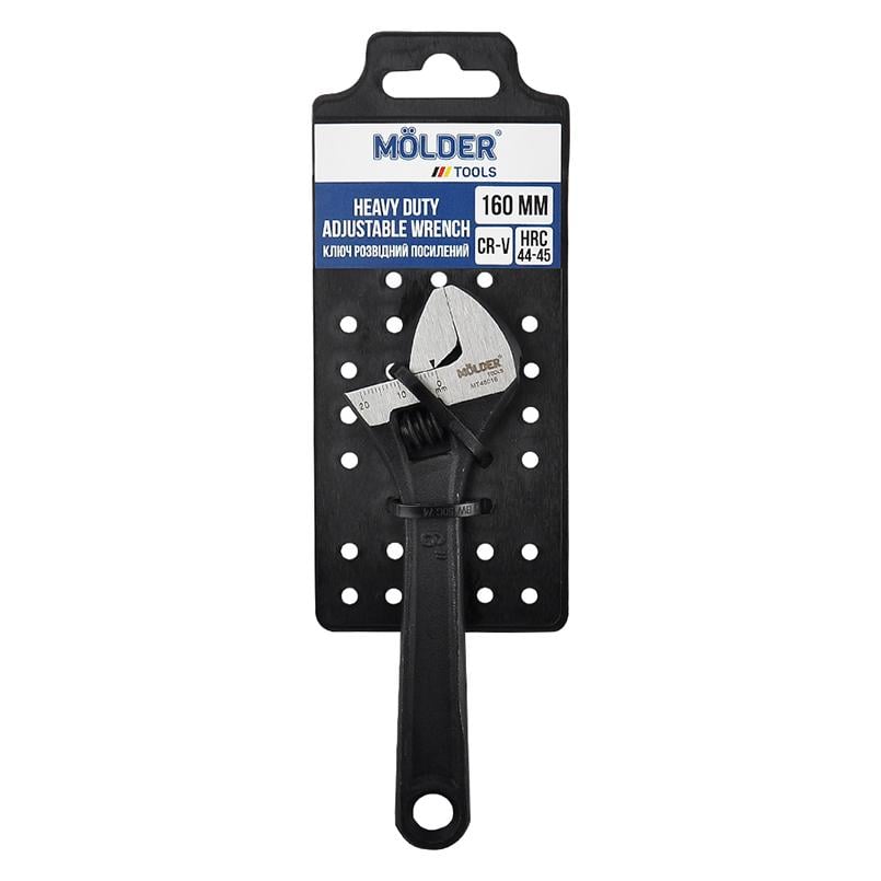 Ключ разводной Molder Cr-V усиленный 160 мм D 19 мм (MT48016)
