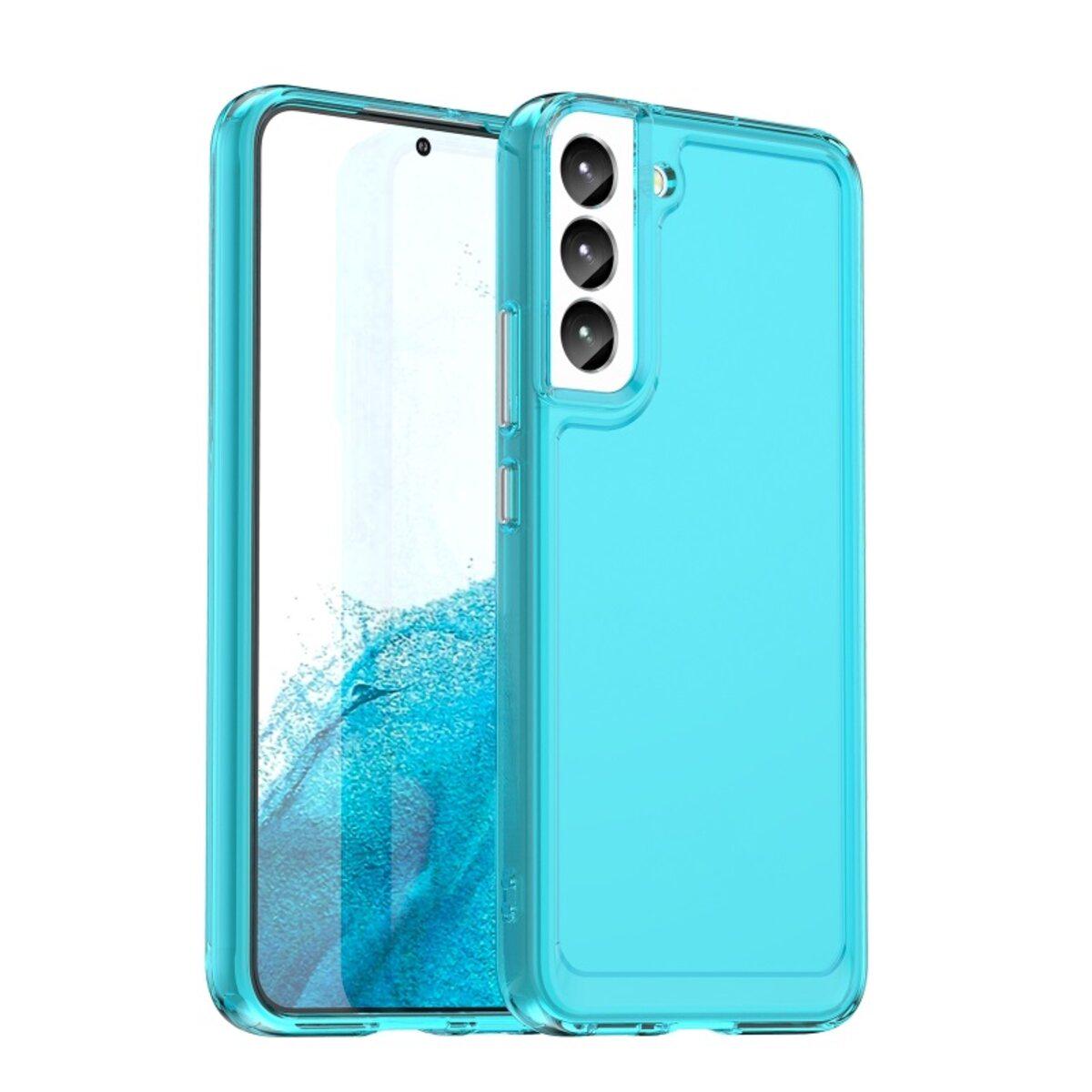 Противоударный чехол для Samsung Galaxy S23 Cosmic Clear Color 2 mm / Transparent Blue