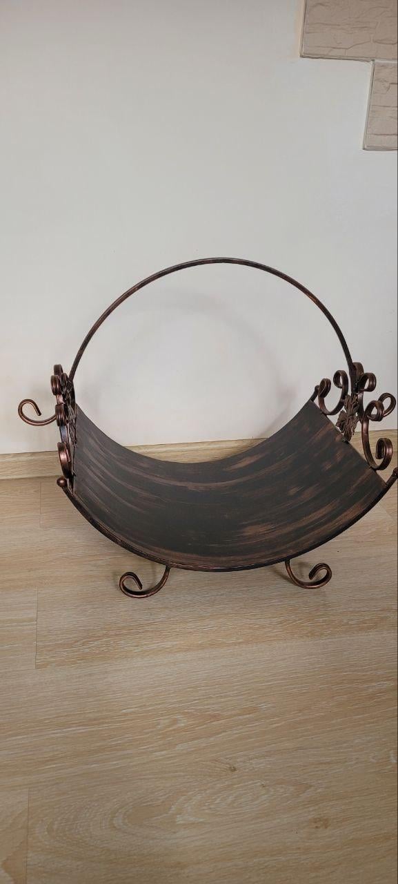 Дровниця кована 68х54х40 см Мідь (2538717080) - фото 2 Дровниця кована 68х54х40 см Мідь (2538717080) - фото 2