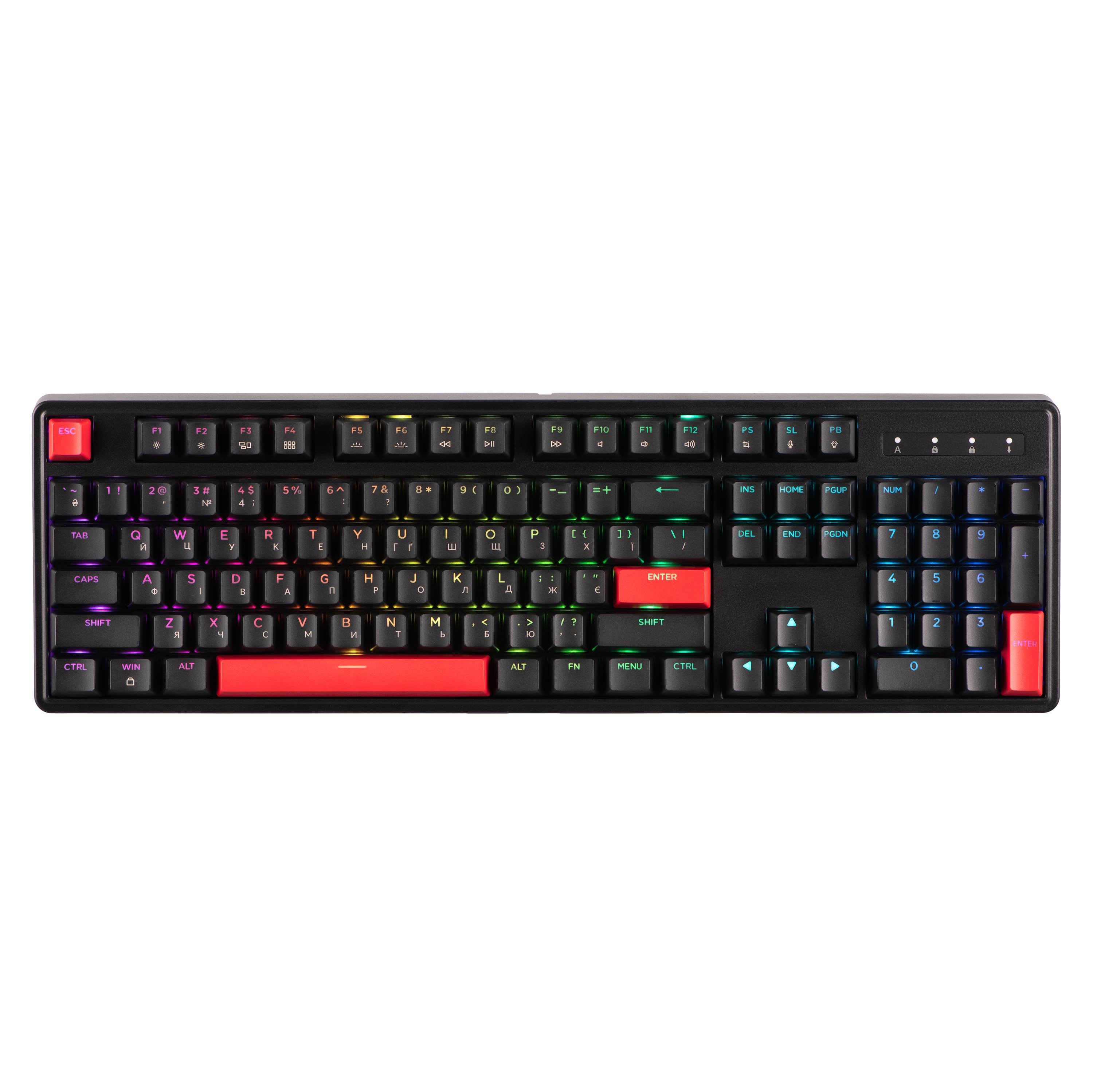 Клавиатура Lemokey X3 механическая ENG/UKR с подключением USB и RGB подсветкой Черный (627066) Клавиатура Lemokey X3 механическая ENG/UKR с подключением USB и RGB подсветкой Черный (627066)