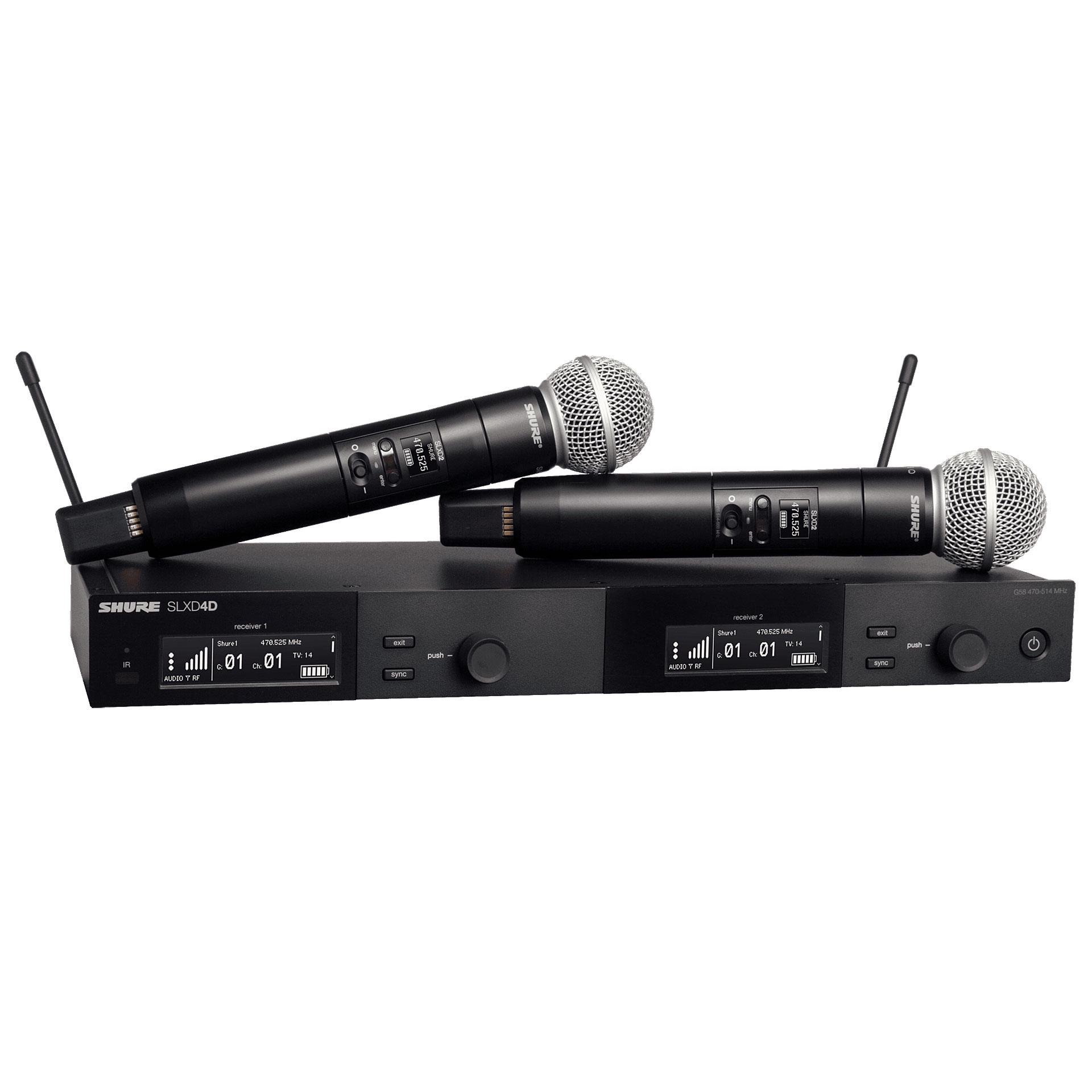 Радіосистема на два мікрофони SHURE SLXD24D SM58 (0080)