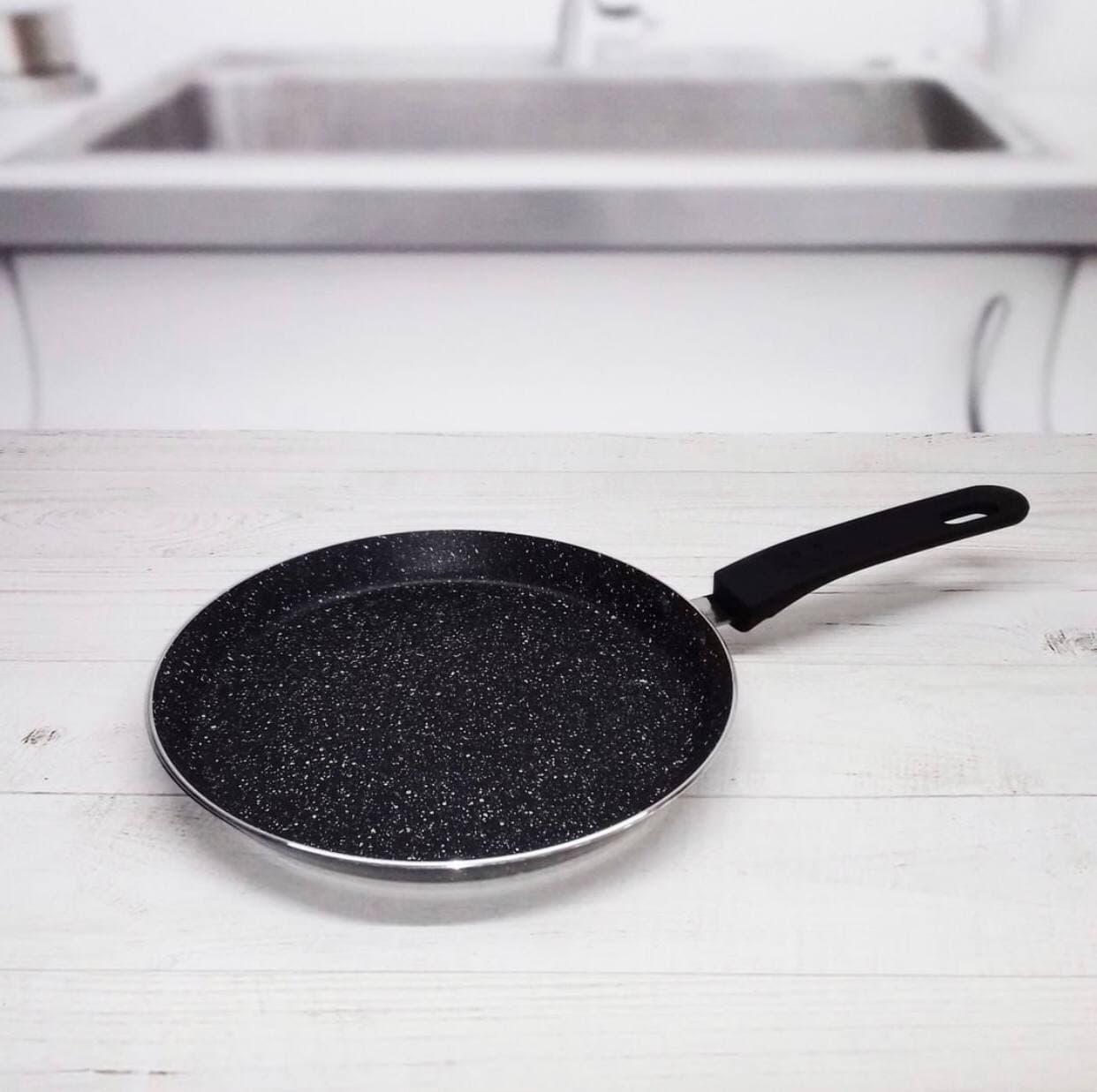 Сковорідка для млинців Edenberg з антипригарним мармуровим покриттям 20 см (EB-3384) - фото 1 Сковорідка для млинців Edenberg з антипригарним мармуровим покриттям 20 см (EB-3384) - фото 1