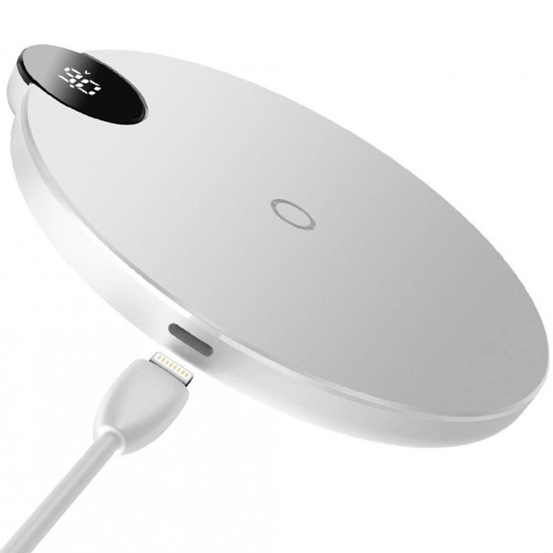 Пристрій бездротовий зарядний Baseus LED Display Wireless Charger WXSX-02 10W White