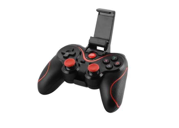 Бездротовий геймпад для телефону Wireless Controller Android X3 7723 Bluetooth Чорно-червоний