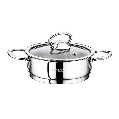 Кастрюля со стеклянной крышкой OMS 2008-12 0,5 л 12х5 см Серебристый Кастрюля со стеклянной крышкой OMS 2008-12 0,5 л 12х5 см Серебристый