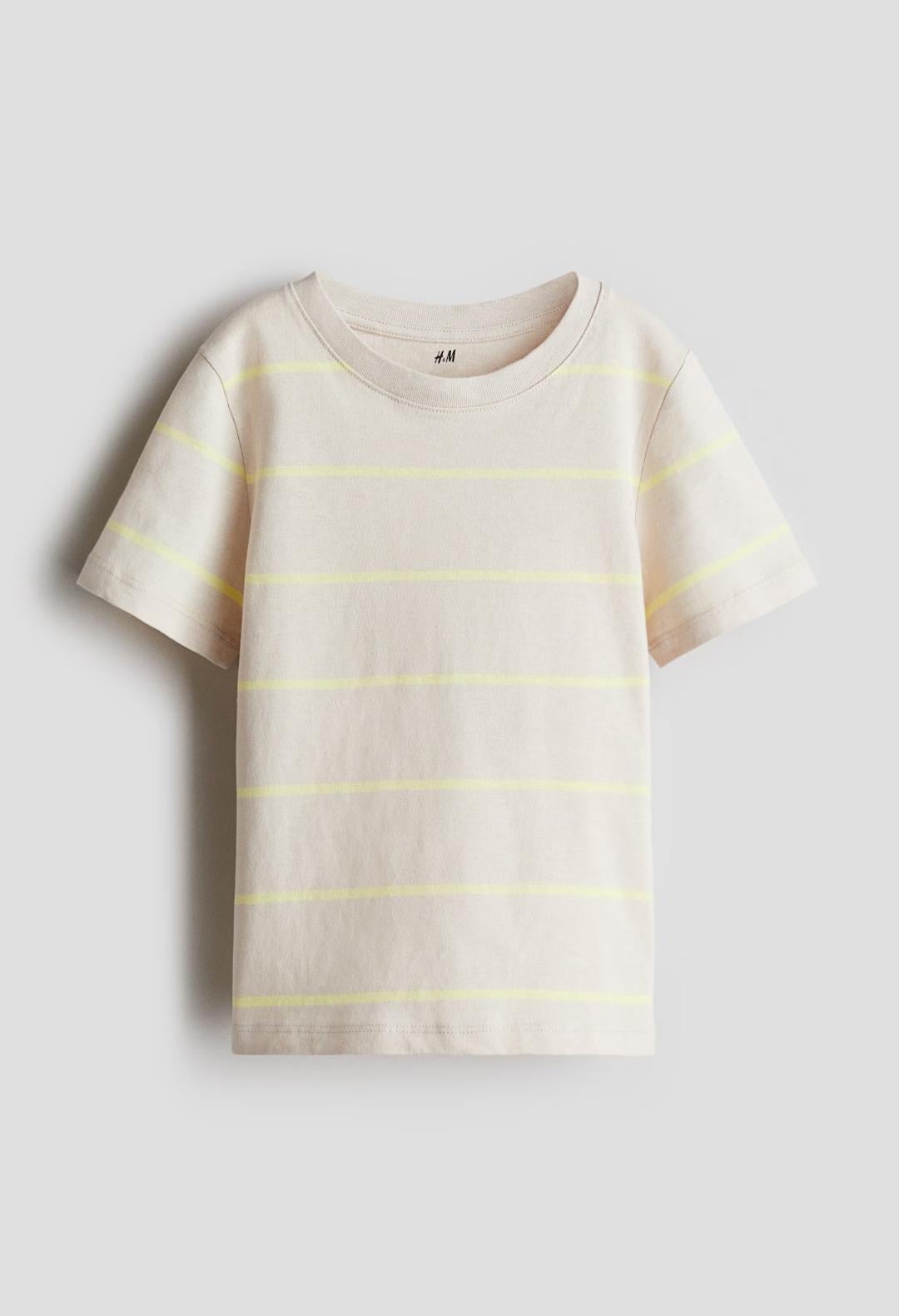 Футболка дитяча для хлопчика H&M 98-104 см Бежевий (25062608B) Футболка дитяча для хлопчика H&M 98-104 см Бежевий (25062608B)