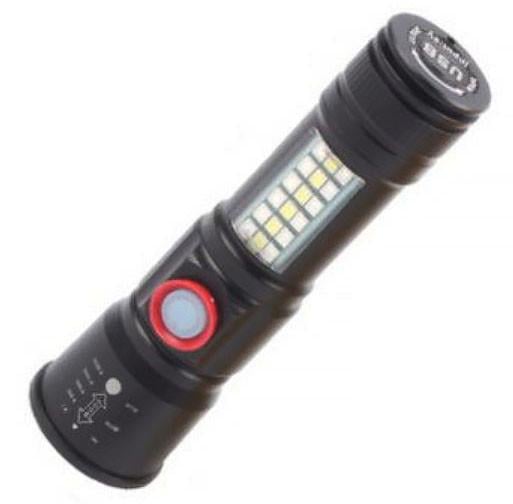 Фонарь карманный аккумуляторный RB-269 с боковым светом со зумом LED Р50+5SMD USB Zoom (1989154931)