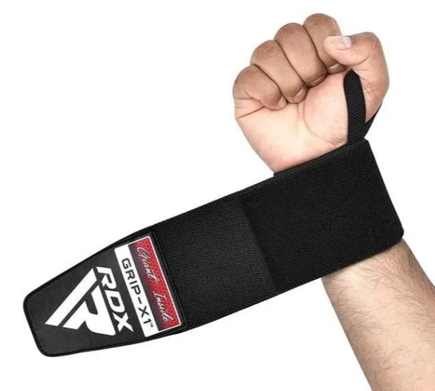 Бинты для запястий RDX W3 Gym Wrist Wraps Full Black (WAH-W3FB)