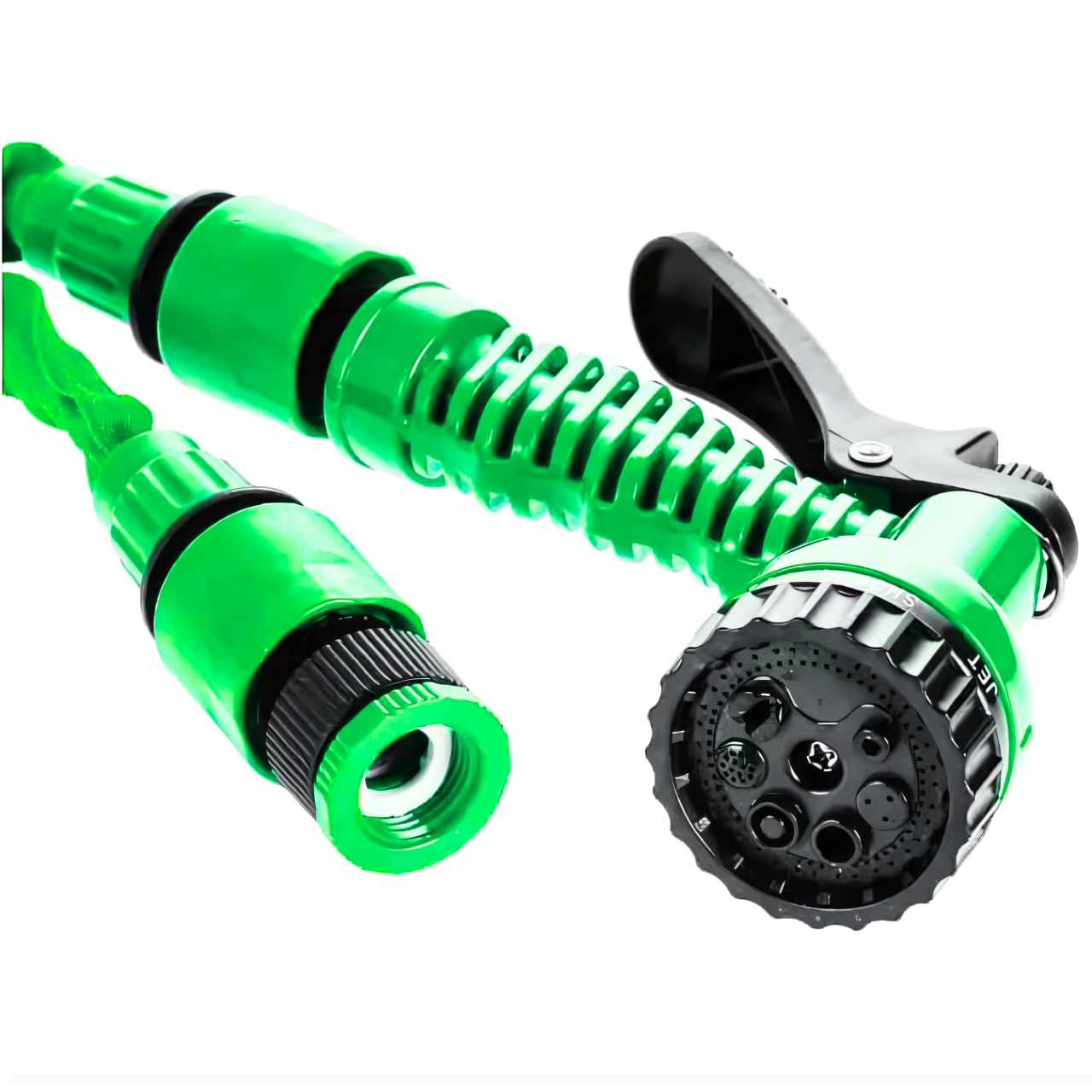 Шланг поливальний з пістолетом садовий що розтягується 59 м Зелений (1000305688) - фото 5 Шланг поливальний з пістолетом садовий що розтягується 59 м Зелений (1000305688) - фото 5