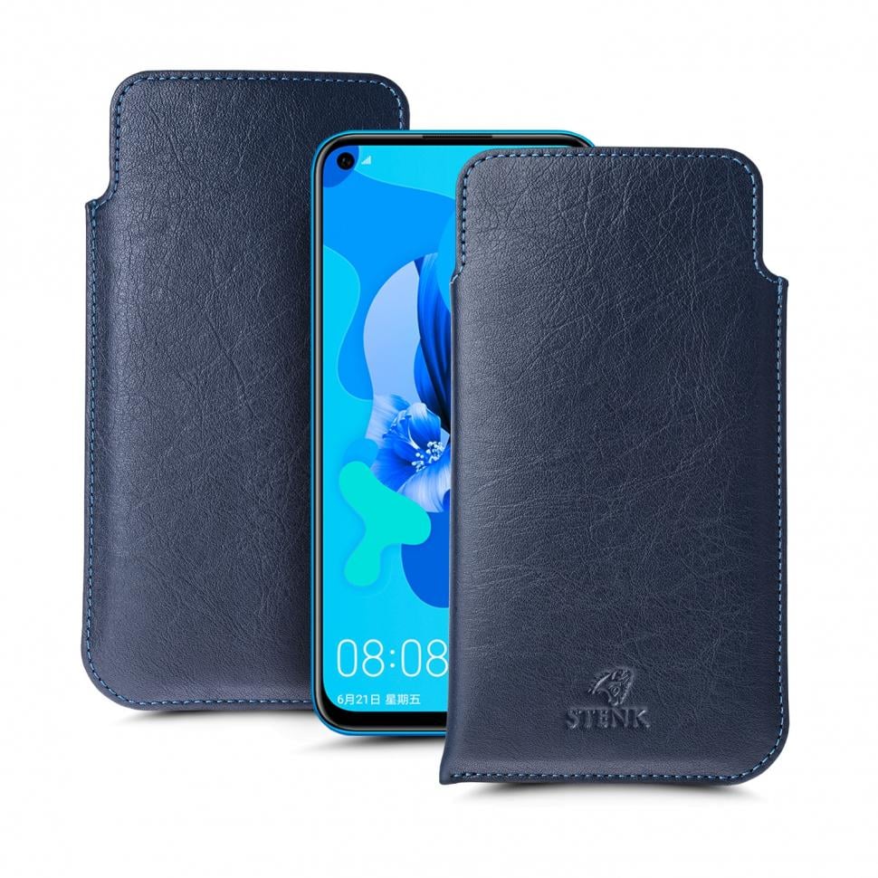 Футляр Stenk Elegance для Huawei Nova 5i Синий (65952)