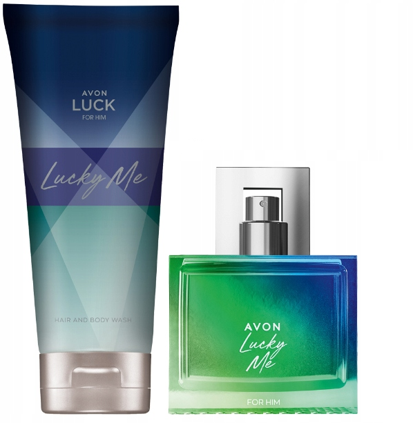 Набор парфюмированный мужской Avon Luck Lucky Me 2в1 аромат 75 мл шампунь-гель 200 мл (AV77577)