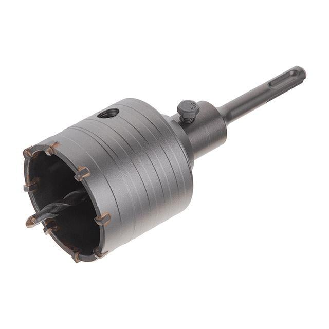 Комплект Intertool SD-7065 сверло корончатое по бетону 65 мм/переходник SDS Plus 100 мм