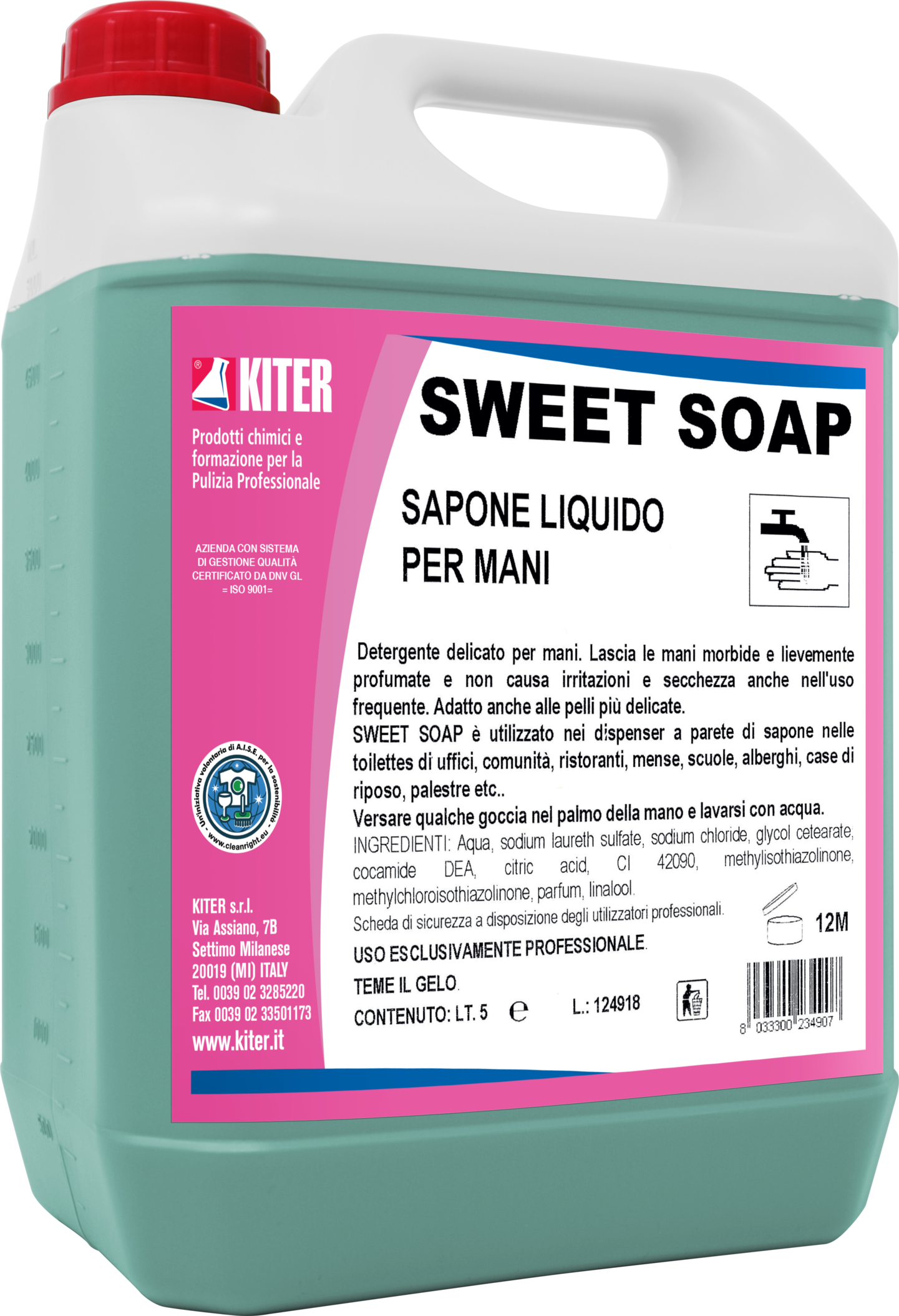 Рідке мило для рук Kiter Sweet Soap 5 л (21006.5L)